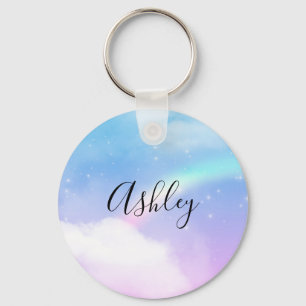 Magical Pastel Clouds and a Rainbow Key Ring