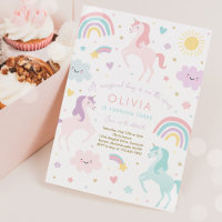 Magical Pastel Unicorn Rainbow Birthday Party 