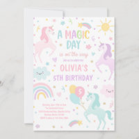 Magical Pastel Unicorn Rainbow Birthday Party