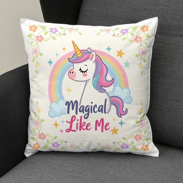 Magical Pastel Unicorn with Rainbow  Cushion (Creator Uploaded)