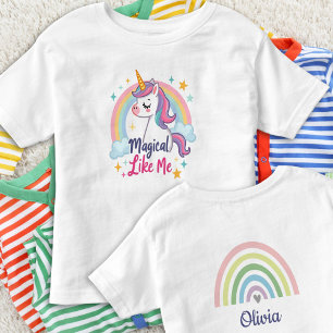 Magical Pastel Unicorn with Rainbow  Toddler T-Shirt