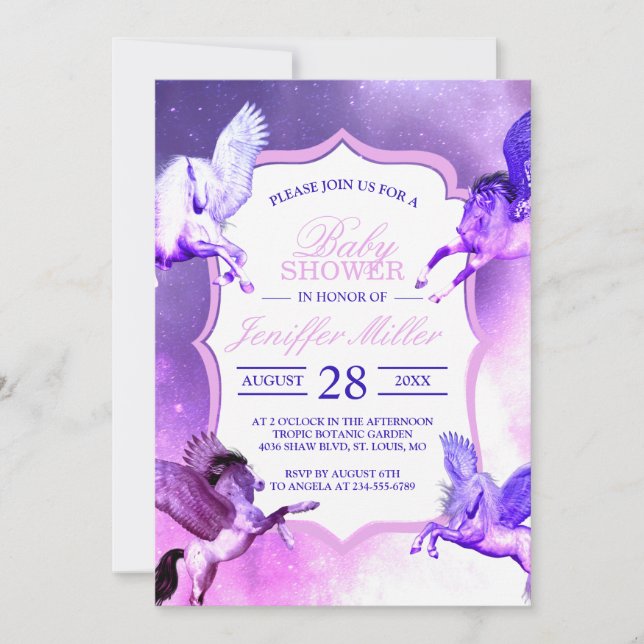 Magical Pegasus Universe.                          Invitation (Front)