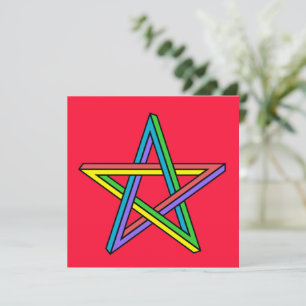Magical Pentacle Flat Card