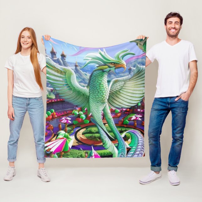 Magical Phoenix Fleece Blanket (In Situ)