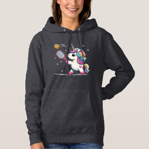 Magical Pickleball Unicorn - Funny Fantasy Player Hoodie