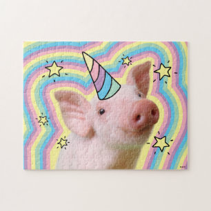 Magical Piglet Unicorn Jigsaw Puzzle