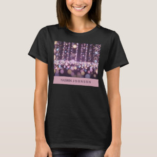 Magical pink background name Personalised T-Shirt