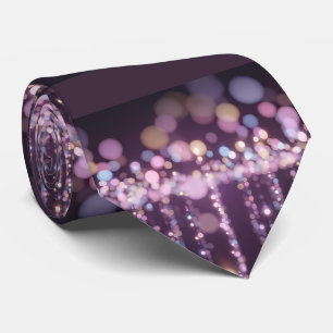 Magical pink background name Personalised Tie