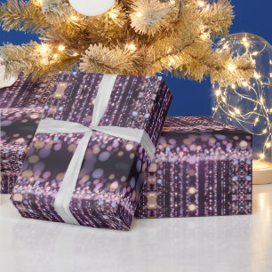 Magical pink background name Personalised Wrapping Paper