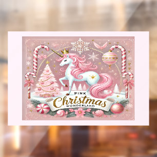 Magical Pink Christmas Wonderland Unicorn