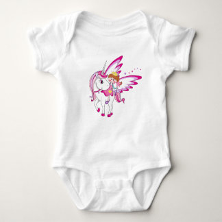 Magical Pink Fantasy Design for Girls Baby Bodysuit