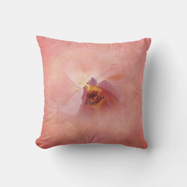 Magical Pink Flower Cushion (Front)