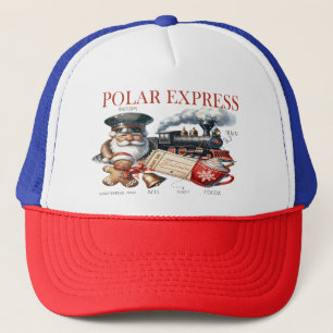Magical Polar Express Illustration Trucker Hat