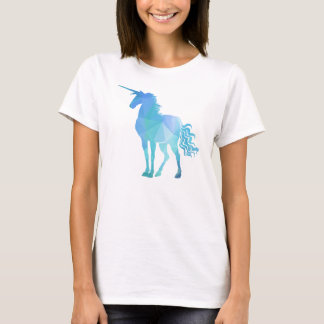 Magical Polygon Unicorn Design T-Shirt