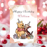 Magical Pooh & Friends Birthday Card<br><div class="desc">“Send a touch of magic with our Pooh & Friends Birthday Card! Featuring Winnie the Pooh, Piglet, Tigger, and Eeyore, this charming design brings the Hundred Acre Wood to your celebration. Perfect for Disney fans and kids of all ages, this card can be personalized with your special message to make...</div>