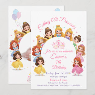 Magical Princess Birthday Card for Girls