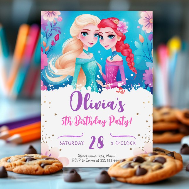 Magical Princess Pastel Birthday Invitation (Creator Uploaded)