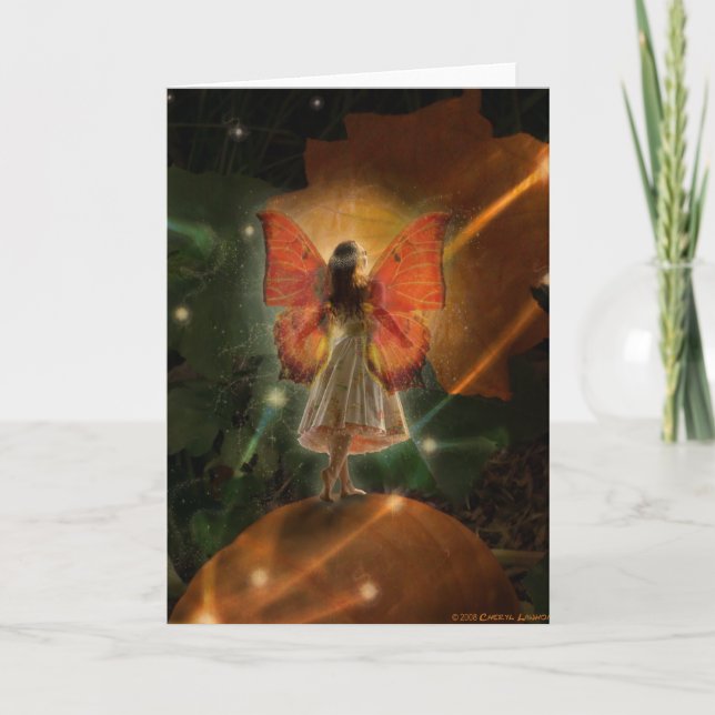 Magical Pumpkin Fairy Card (Front)