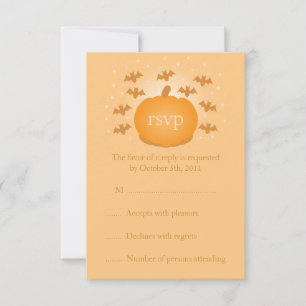 Magical Pumpkin Wedding RSVP Response Card