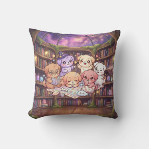 Magical Puppy Library Pillow