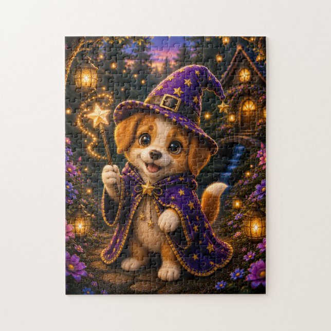 Magical Puppy Wizard Jigsaw Puzzle (Vertical)