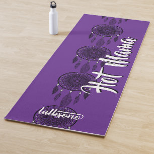 Magical Purple Background Personalised Name & Imag Yoga Mat