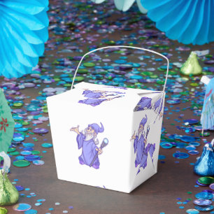 Magical purple wizard magician sorceress favour box
