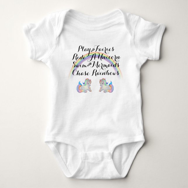 Magical Quote Baby Bodysuit (Front)