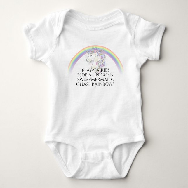 Magical Quote Baby Bodysuit (Front)