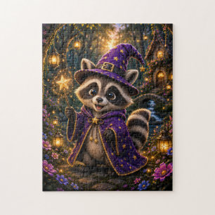 Magical Raccoon Wizard Jigsaw Puzzle