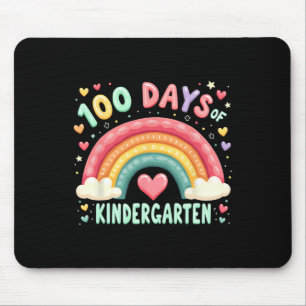 Magical Rainbow 100 Days Of Kindergarten Teacher Mouse Pad