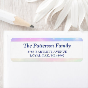 Magical Rainbow Birthday Return Address Label