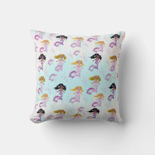 Magical Rainbow Bubbles & Baby Mermaids Cushion