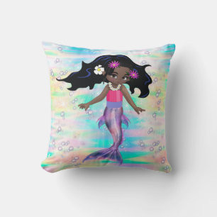 Magical Rainbow Bubbles & Baby Mermaids Cushion