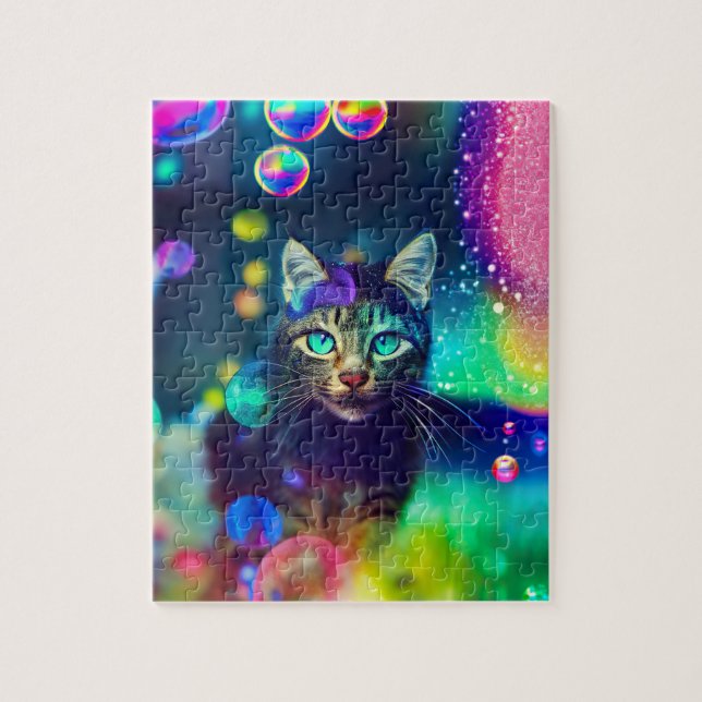 Magical Rainbow Cat - Jigsaw Puzzle (Vertical)