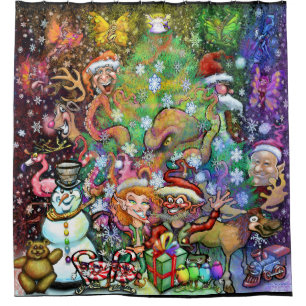 Magical Rainbow Christmas Curtain