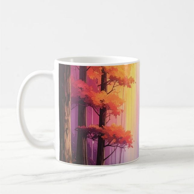 Magical Rainbow Forest Stream  Coffee Mug (Left)