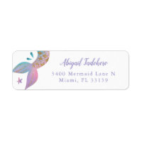 Magical Rainbow Mermaid Return Address