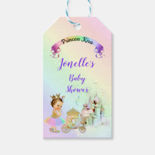 Magical Rainbow Princess Castle Carriage Gift Tags