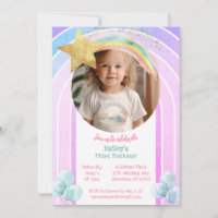 Magical Rainbow Shooting Star Photo Birthday