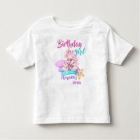 Magical rainbow unicorn birthday custom shirt
