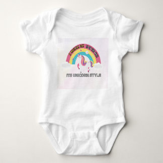 Magical rainbow unicorn design for babies  baby bodysuit