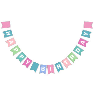 Magical Rainbow Unicorn   Happy Birthday Bunting