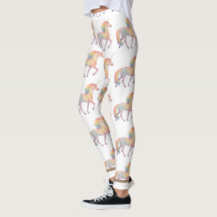 Magical Rainbow Unicorn  Personalised  Leggings