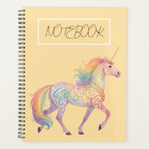 Magical Rainbow Unicorn Personalised Planner