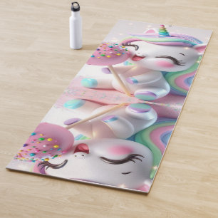 Magical Rainbow Unicorn  Personalized  Yoga Mat