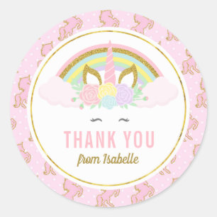Magical Rainbow Unicorn Stickers