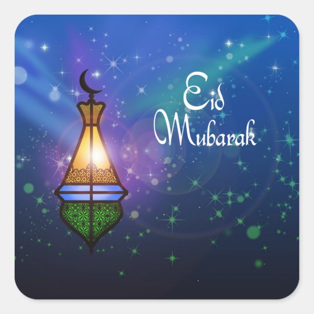 Magical Ramadan Lantern - Eid Greeting Sticker (Front)