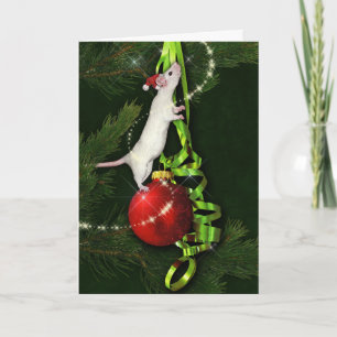 Magical Rat Holiday Greeting Card