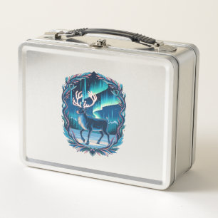 Magical Reindeer Glow Metal Lunch Box